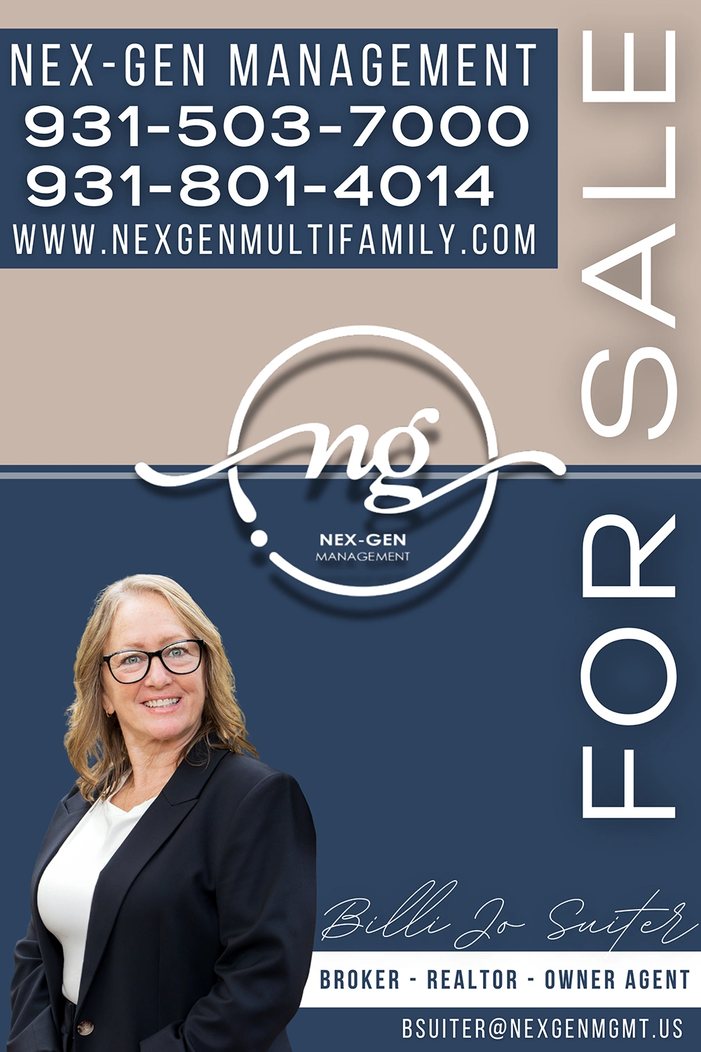 Billi Jo Suiter, Broker and Realtor with Nex-Gen Management in Clarksville, Tennessee