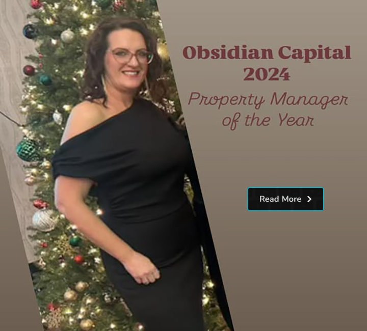 Jamie named Obsidian Capital 2024 Property Manager of the Year